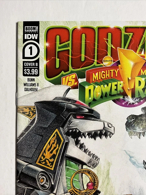 Power Ranger Godzilla Collab GODZILLA VS MIGHTY Morphin Power Rangers #1 (2022) 9.4 IDW EJ SU ...
