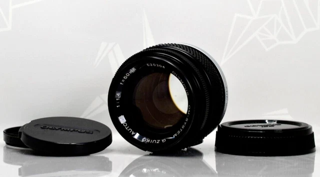 Photo Testé [ État] Olympus Om-System G. Zuiko AUTO-S 50mm f1.4 Mf Objectif