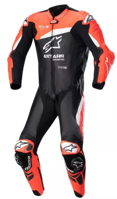 Tuta moto intera Alpinestars GP PLUS V4 LEATHER SUIT uomo Red white