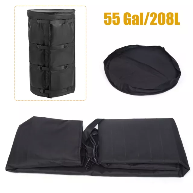55 Gallon Drum Heating Blanket Barrel Heater Comercial / Home Insulated USA