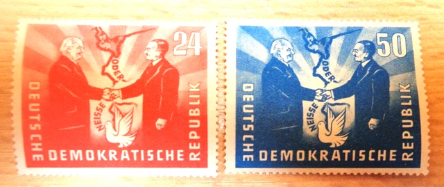 Ddr 1951 Markensatz  A8 Deutsch-Polnische Freundschaft Ungebraucht/Gummi