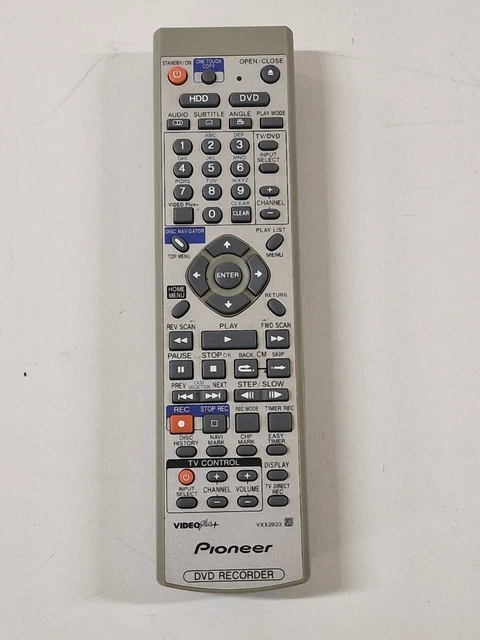 GENUINE ORIGINAL PIONEER VXX2933 Remote Control Fully Working DVR-420 ...