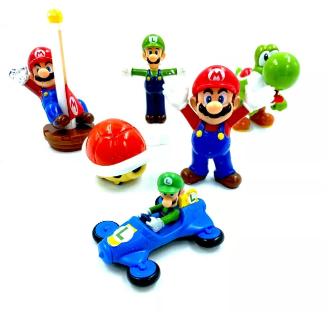 Lot de 6 figurines jouets Super Mario Kart MacDonald Mcdo Happy Meal France