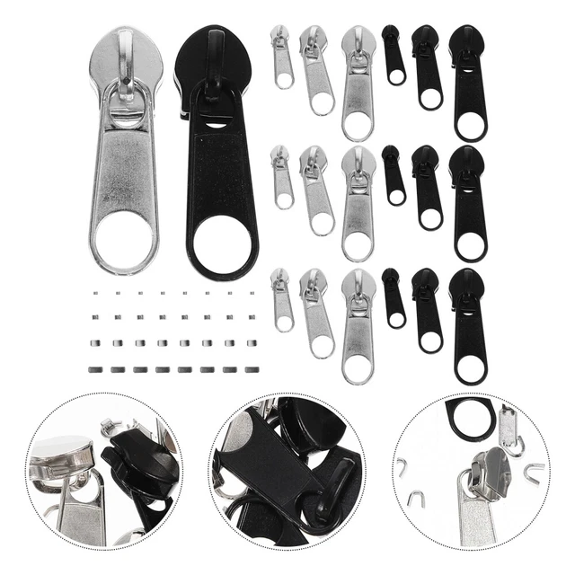 Kit De Réparation éclair Tout Pratique – 6 Curseurs Pour Fermeture à Glissière, Multifonction (marque Générique)