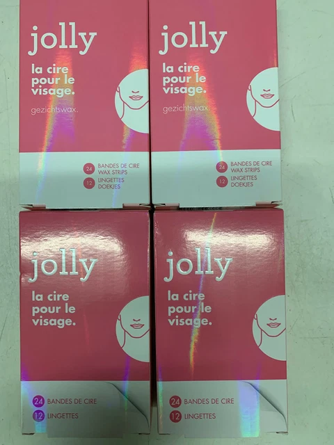 Lot de 4 Cires dépilatoire visage Jolly soit 4 * 24 bandes - Revendeur - Neuf
