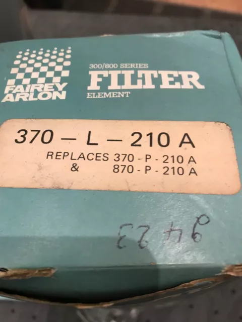 Élément filtrant FAIREY ARLON 370-L-210A dans son emballage d'origine