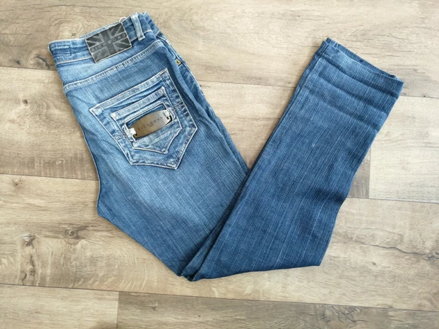 RICHMOND JEANS DONNA blu inizi 2000 con fibbia su tasca dietro