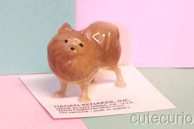Hagen Renaker POMERANIAN # 3130 ceramic dog figurine