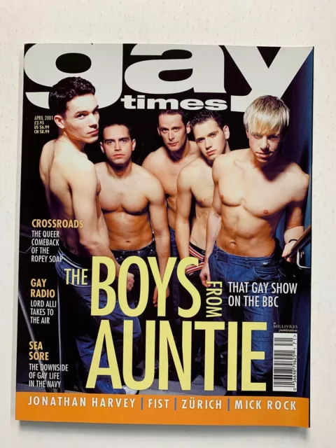 Gay Times Magazine April 2001 - Jonathan Harvey, Mick Rock