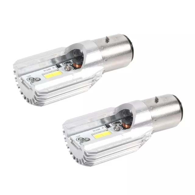 2X Faros LED 1200 Lúmenes  H6 Ba20D Cob 12 W Bombilla LED para Faros de Mot9826