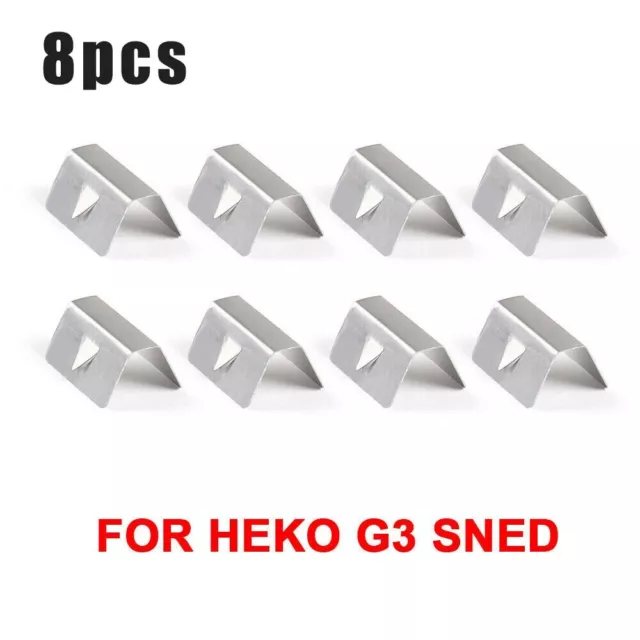 8pcs Wind Regen Windabweiser Kanal Metall Halteklemmen for Heko G3 Sned Clips