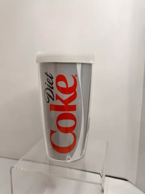 Tervis 16 oz Diet Coke Coca Cola Tumbler Mug Travel Cup White Lid
