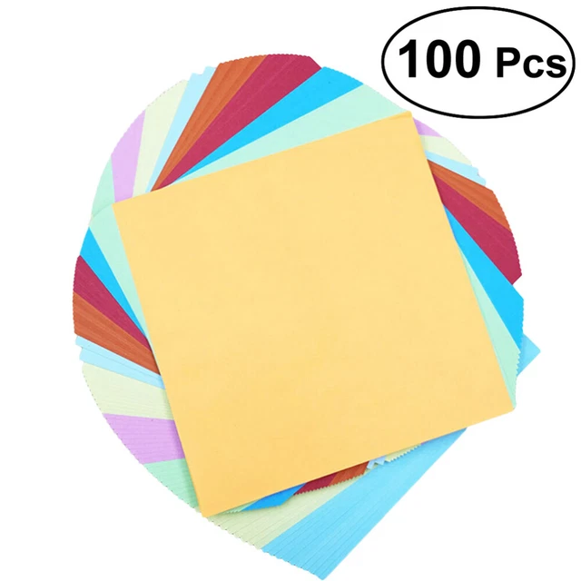 100pcs Origami Papier Doppelseitige Premium Platz Blätter Für Handwerk