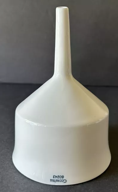 Vintage Coors Tek USA Porcelain Buchner Pottery Filter Sifter Lab Funnel 60243