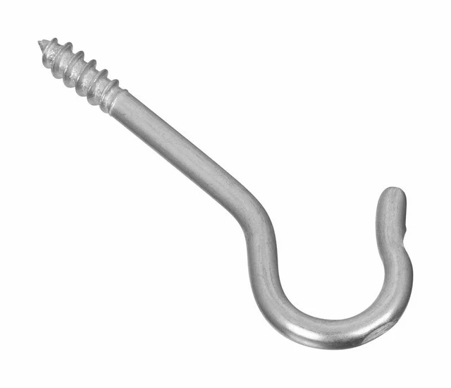 National Hardware  Zinc-Plated  Steel  1-11/16 in. L Ceiling Hook  10 lb. 8 pk