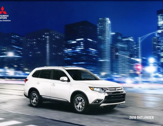 2018 Mitsubishi Outlander 30-page Original Car Sales Brochure Catalog - GT