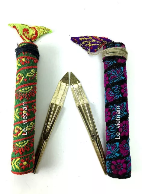 Set 2 pieces Jaw harp Jew's harp Mouth Harp lips twanger DAN MOI Hmong Handmade