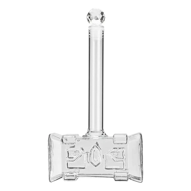 Dispenser liquore bottiglia di vetro decanter whisky 400 ml a forma di martello con tappo