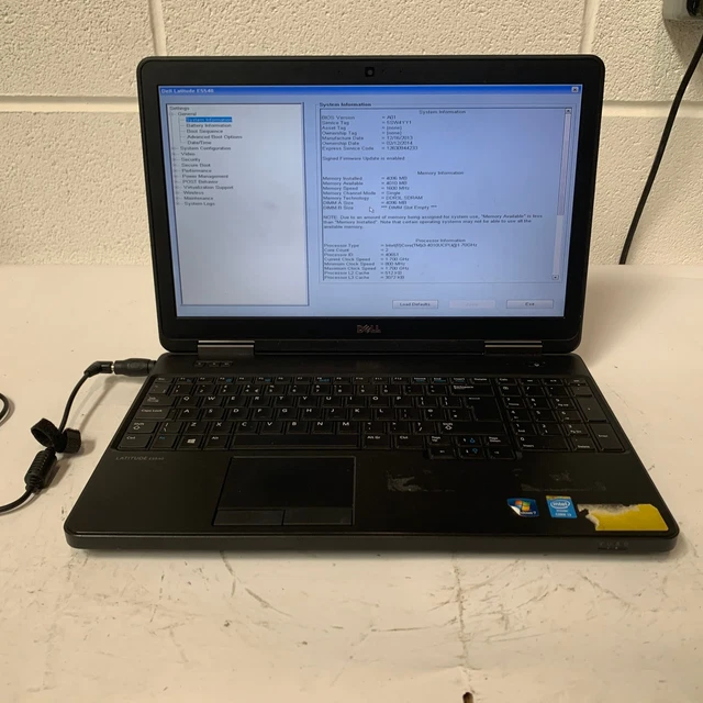 DELL Latitude E5540 I3-4030U 4GB 500GB, Class B, Repair, Ref. 12 M., New Battery, Without