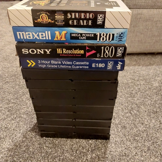 13 X USED Blank Recordable VHS Video Cassette Tapes used £14.99