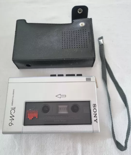 Sony walkman cassette TCM 6 vintage lettore corder player registratore portatile