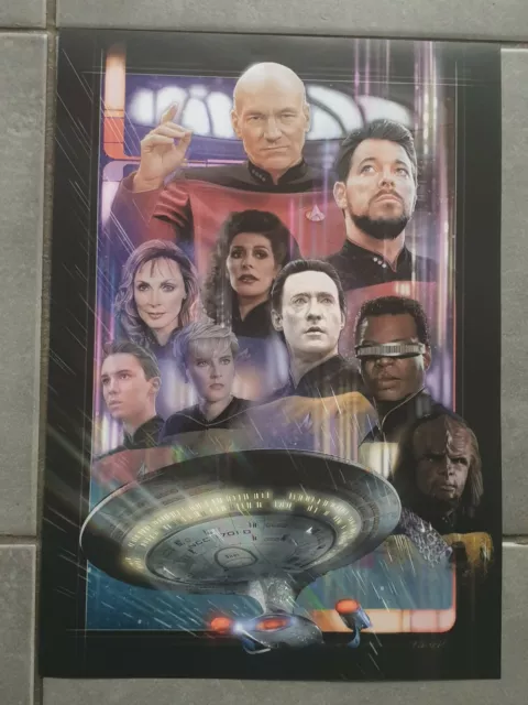 Star Trek the next generation enterprise ncc 1701D poster esclusivo A3