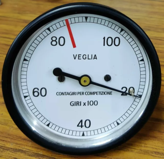 Ducati Bevel Single 250, 350, 450 Tachometer Veglia Made In Spain