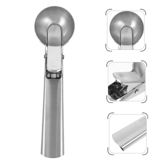3 piezas cortador de bolas para sandía porcionador de hielo pala de acero inoxidable metal