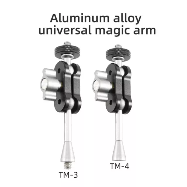 Alum Super Clamp Multi Magic Arm Double Ball Head Clamp Mount 1/4 Thread Adapter