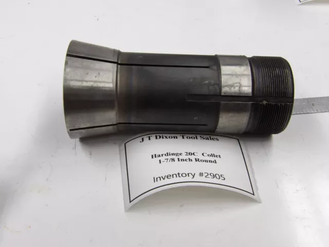 Hardinge 20C Collet With ID thread 1-7/8 inch Round bore   Inv#2905