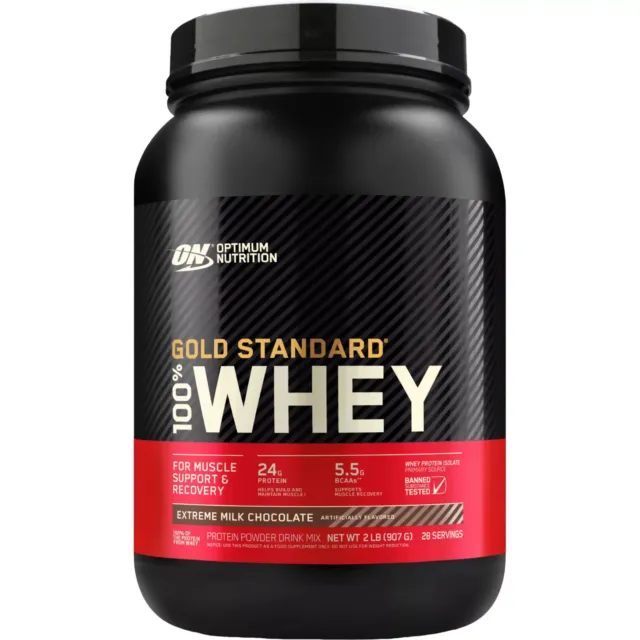 Optimum Nutrition 100% Whey Gold Standard Protein Powder–2 lbs-Vanilla Ice Cream