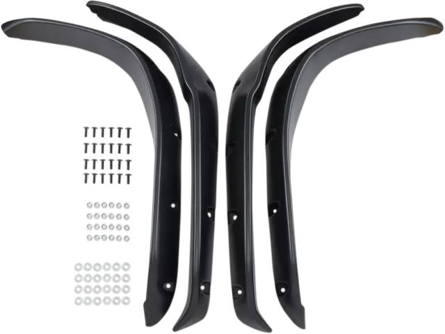 Maier Textured Black Extended Fender Flares +2in Yamaha Grizzly 700 4x4 07-15 2