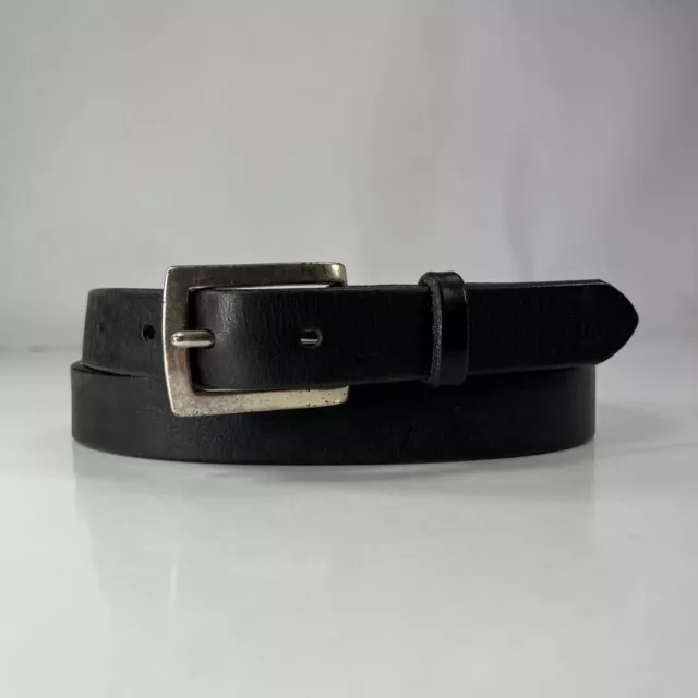GAP Black Genuine Leather Belt - Made in USA - Women's Size 34