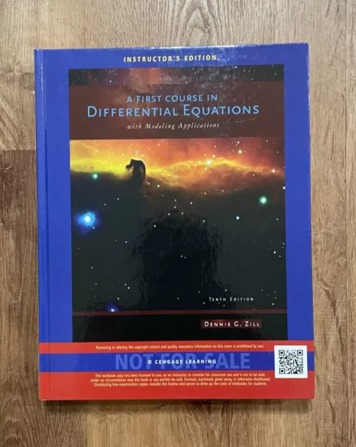 A First Course in Differential Equations with Modeling Applications by D. Zill