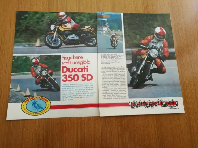 1978 Moto Ducati 350 Sd Prova Su Strada Caratteristiche Guida Motore Vintage