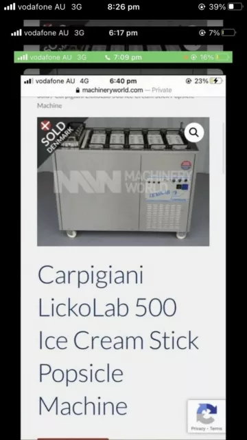 Carpigiani ice cream machine licko lab 500 Popsicle machine commercial gelato 