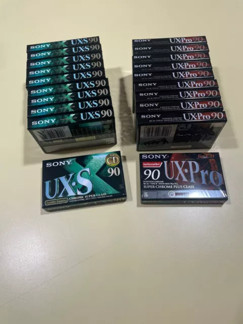 20 Cassette SONY  90 MINUTI⭐⭐⭐10 UXS+ 10 UX-Pro