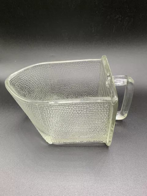 Vtg Gerrix Poncet Art Deco Glass Scoop Hoosier Cabinet Handled Vintage 1930's