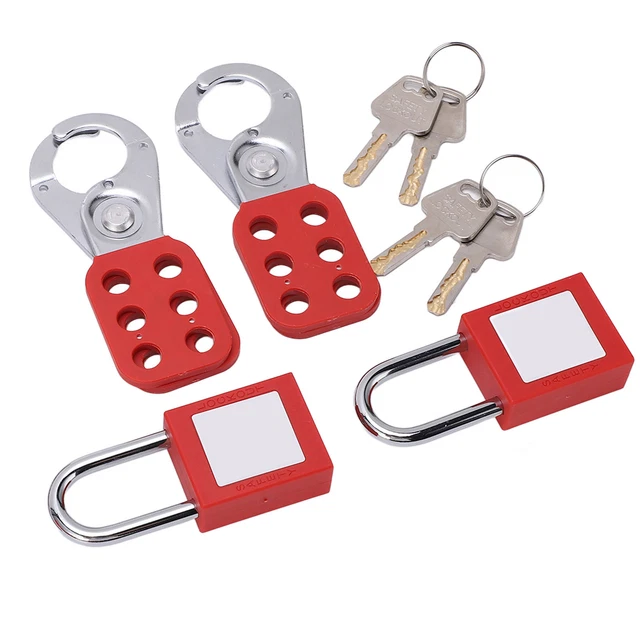 Lockout Tagout Kit Heat Resistant Safety Padlock LotoTag Electrical For Lock