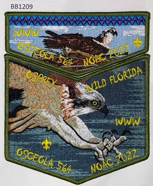 Boy Scout OA Flap Set Osceola Lodge 564 2022 NOAC