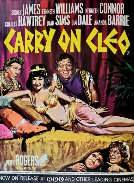 Carry On Cleo - Banned  Chantrell Art - Extremely Rare Abc Film Review Feb 1965