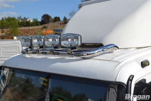 Roof Bar B+Clamps+LED To Fit Foden Alpha Low Stainless Steel Metal Accessories
