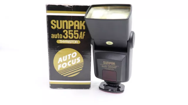 Sunpak Auto 355AF Shoe Mount Flash Minolta Cameras
