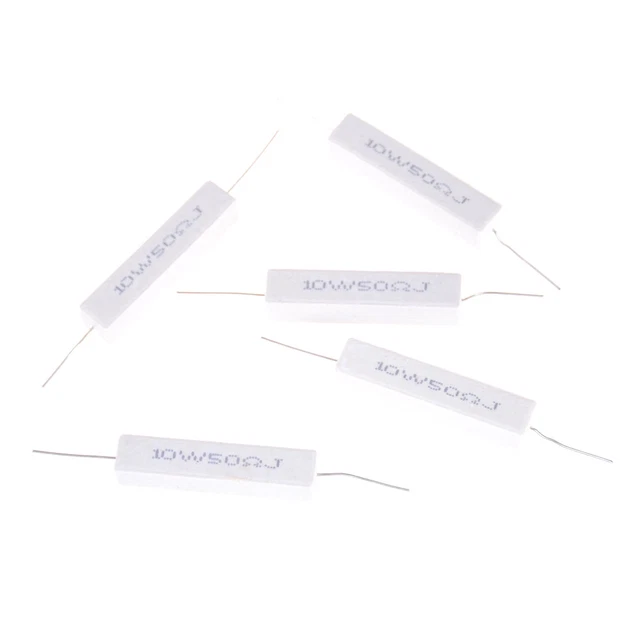 Innfeeltech 10 PCs 5W 5% Tolerantie 3.3 ohm Keramische Cementweerstand Voor DIY-project en Experimenten