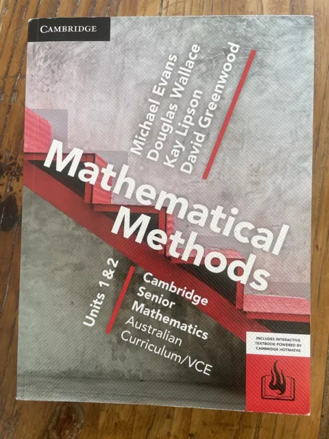 Cambridge Senior Mathematical Methods VCE Units 1&2 1st Edition