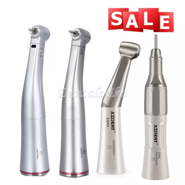 Dental Surgical Straight Low Speed Handpiece /1:5 Fiber Opic LED Contra Angle