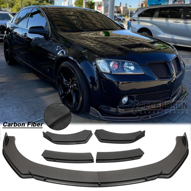 FOR PONTIAC G8 GT GTO Front Bumper Lip Splitter Spoiler Body Kit CARBON
