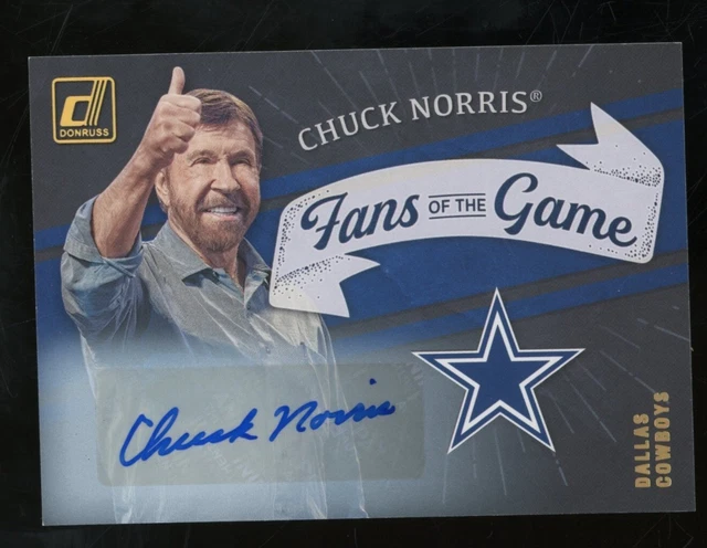 2022 Panini Donruss Fans Of The Game #FG-CN Chuck Norris AUTO