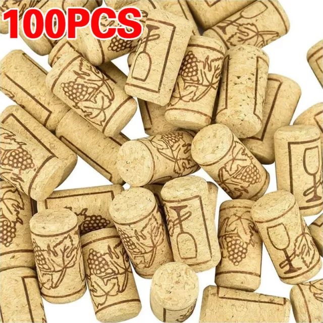 100PCS Natural Straight CORKS 22x44mm For Standard Brew Wine Making Bottle Bungs