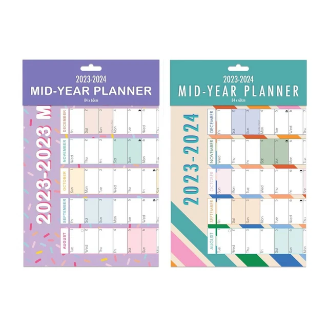 20232024 ACADEMIC YEAR Wall Planner Calendar organiser Unmounted